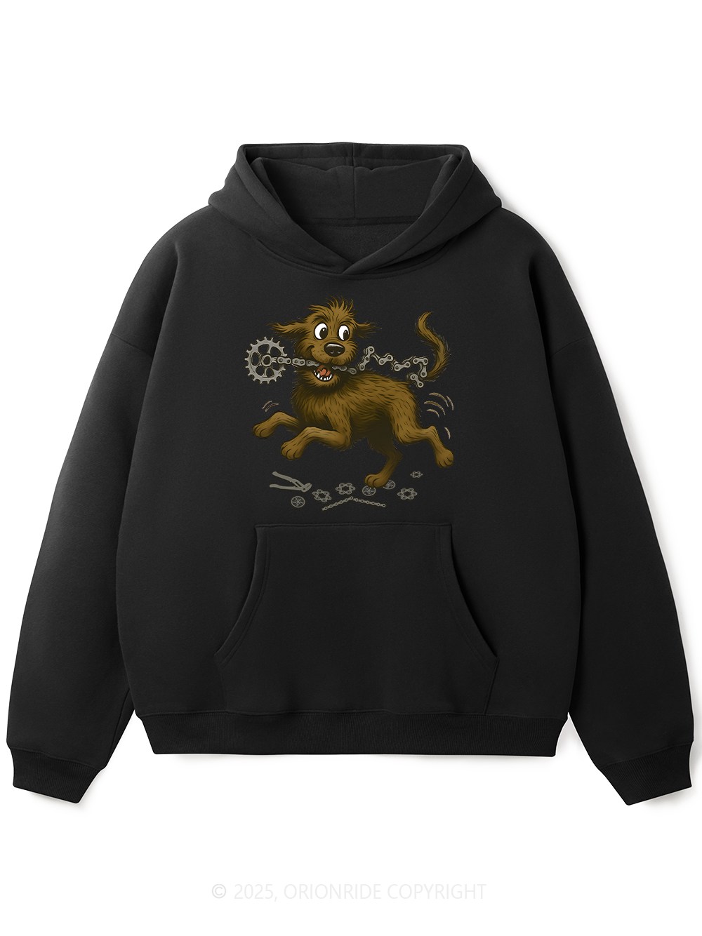Orionride Dog Bite Chain Women's Fleece Hoodie