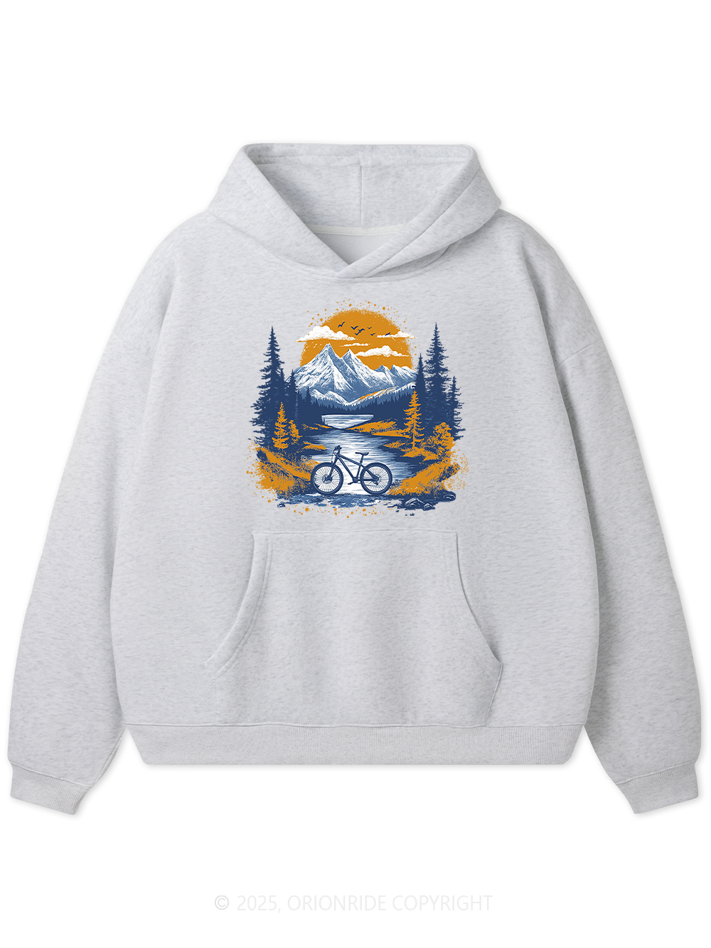 Orionride Sunset Forest Fleece Hoodie
