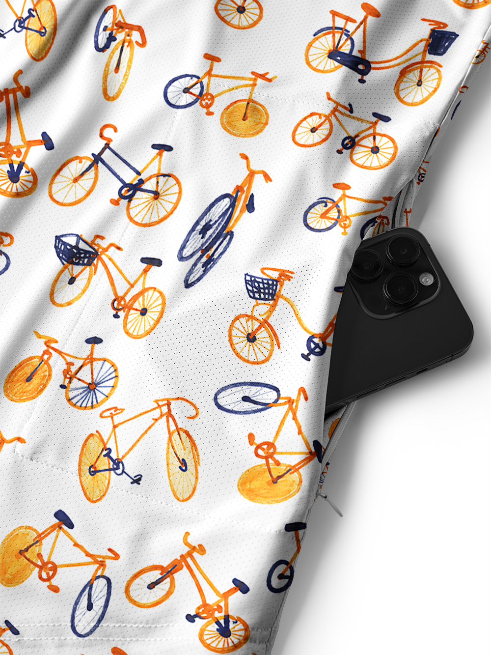 Orionride Bicycle Parade Men's Stretchy Breathable Long Sleeve Gravel Shirt