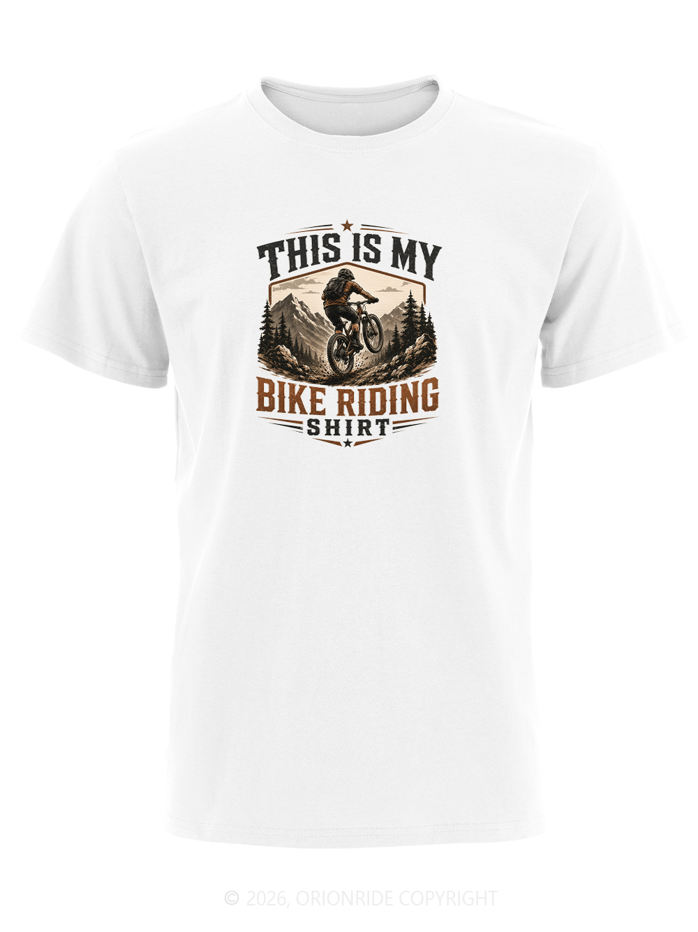 Orionride Badge Wild Ride Short Sleeves Bike T-Shirt