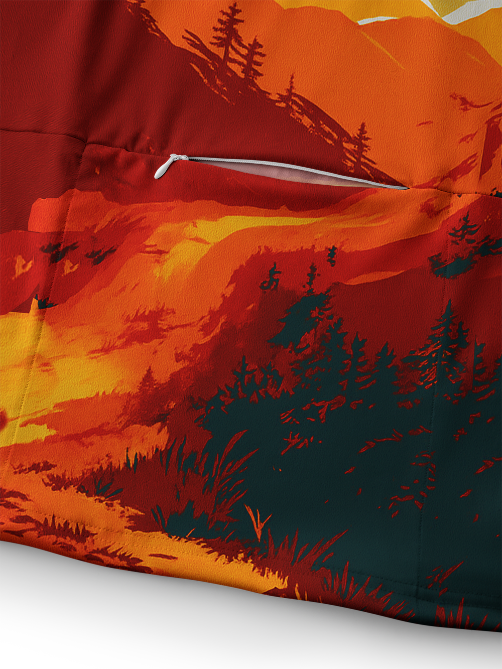 Orionride Sunset Glow Long Sleeve Cycling Hoodie Shirt