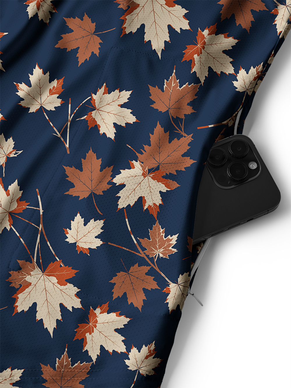 Orionride Autumn Maple Men's Stretchy Breathable Long Sleeve Gravel Shirt