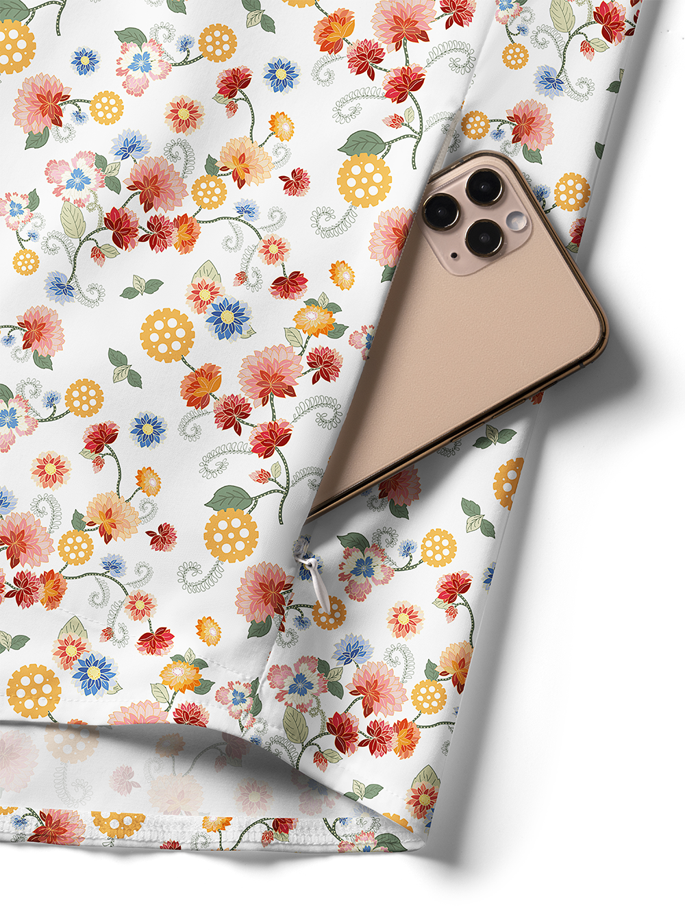 Orionride Color Gear Flower Zipper Pockets Ultra Lightweight Short Sleeves Women's Gravel Shirt