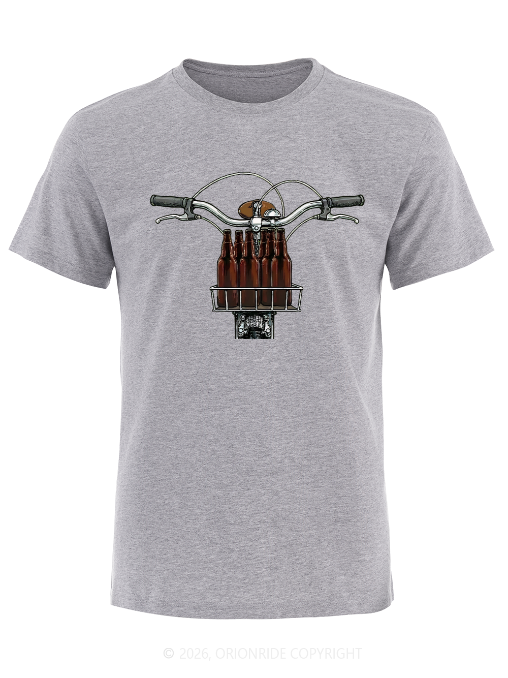 Orionride Beer In The Basket Short Sleeves Bike T-Shirt