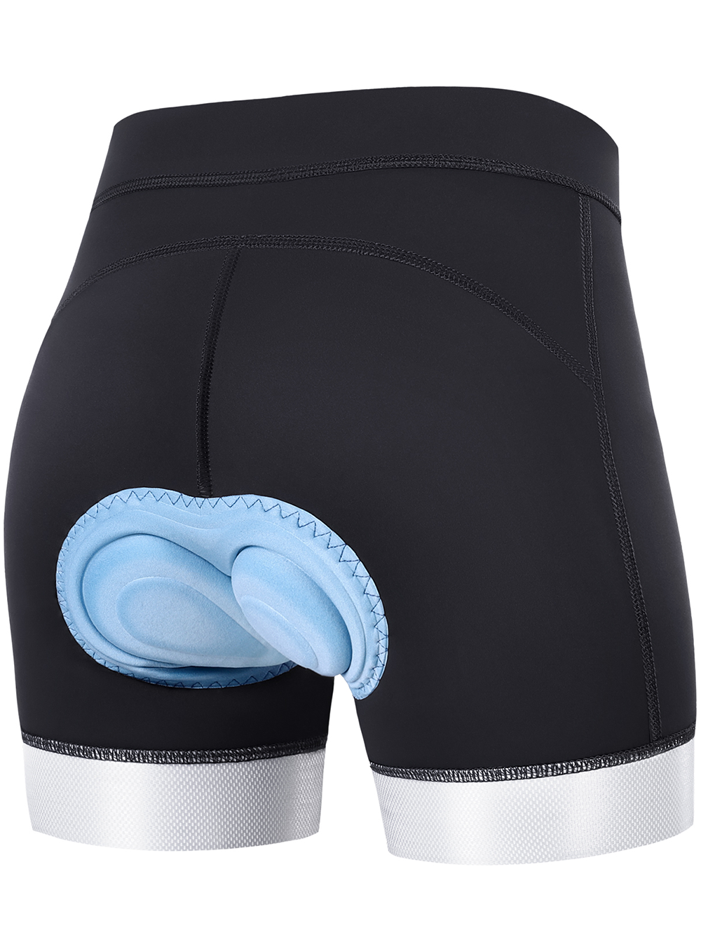 Orionride Women's Padded Cycling Shorts With Pockets Black