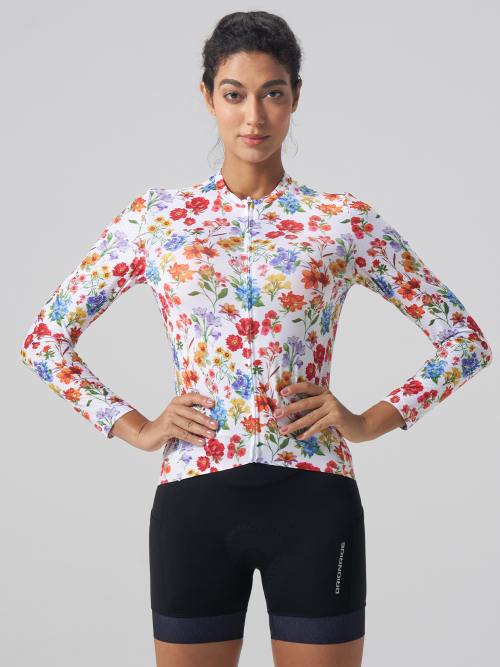 Orionride Sunshine Floral Women's Long Sleeve Cycling Jersey