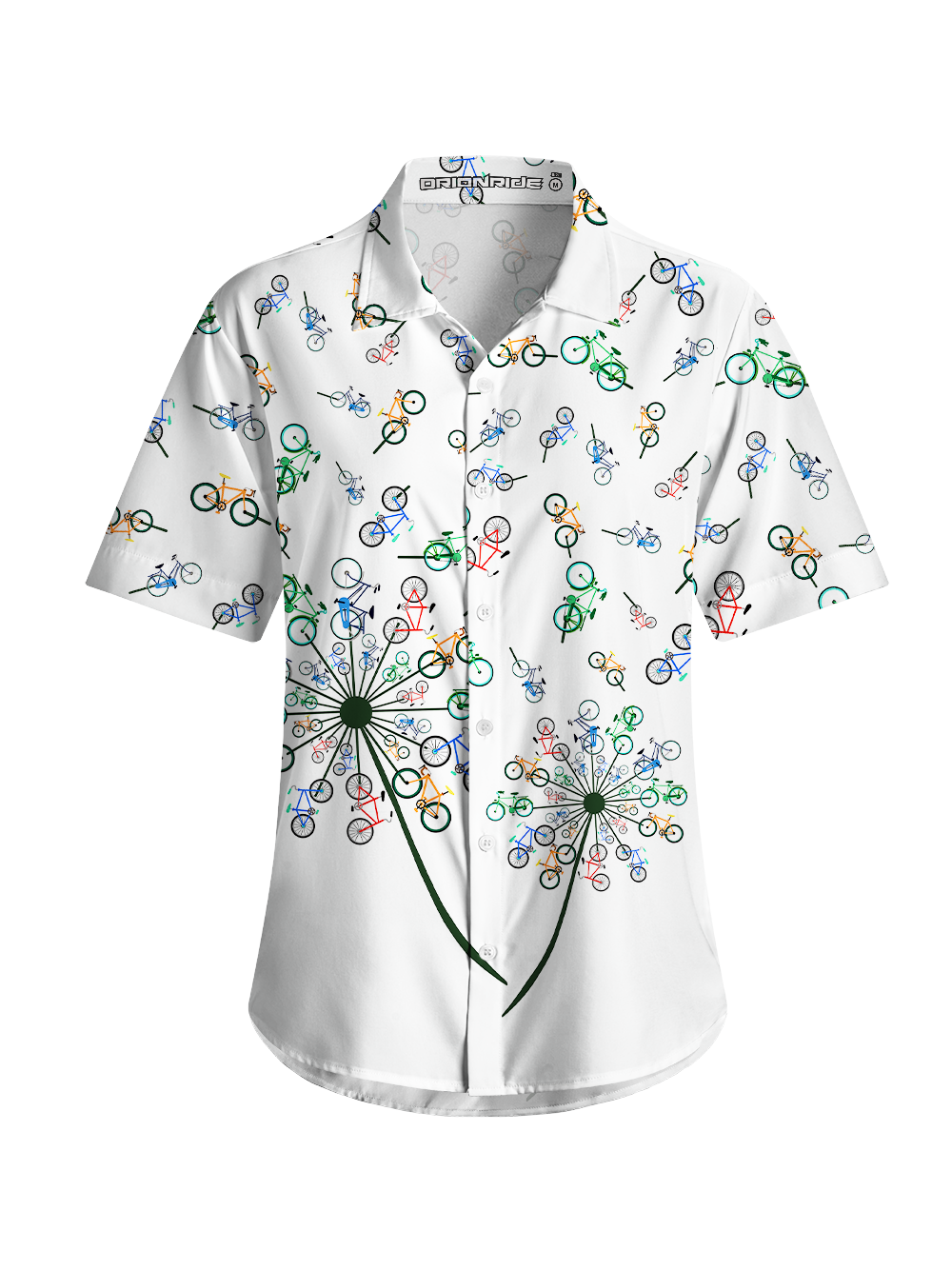 Orionride Dandelion Bike Zipper Pockets Ultra Lightweight Short Sleeves Women's Gravel Shirt