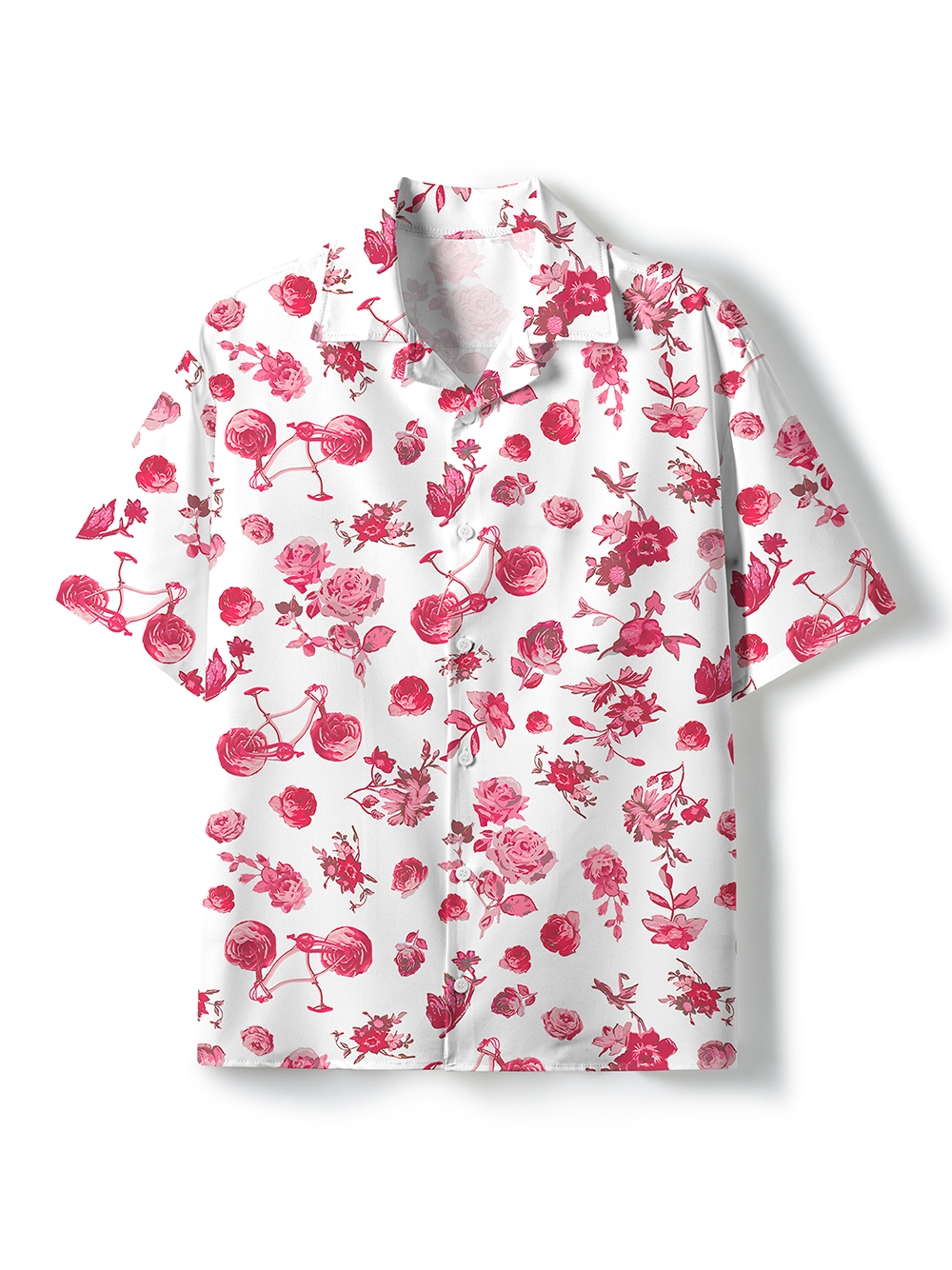 Orionride Romantic Trip Short Sleeves Cuban Collar Hawaiian shirt