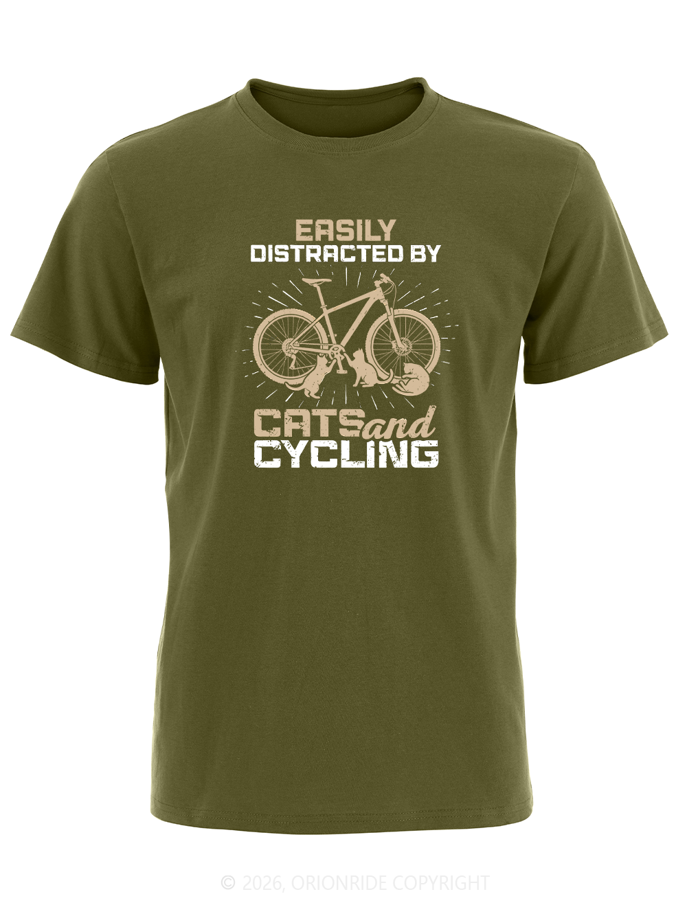 Orionride Attracted By Bicycle Short Sleeves Bike T-Shirt