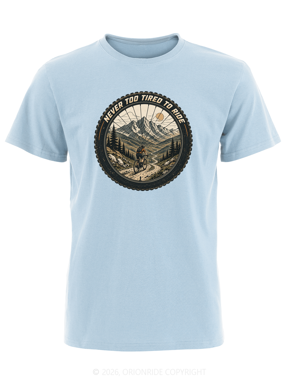 Orionride Wheel View Trail Short Sleeves Bike T-Shirt