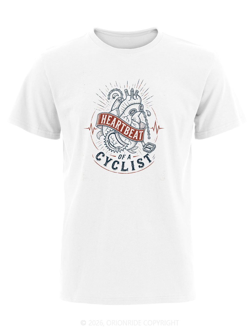 Orionride Mechanical Heart Short Sleeves Bike T-Shirt