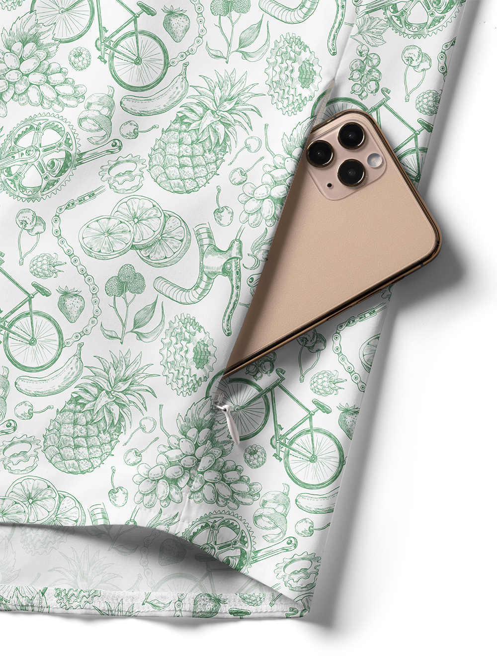 Orionride Fruit Collection Zipper Pockets Ultra Lightweight Short Sleeves Women's Gravel Shirt