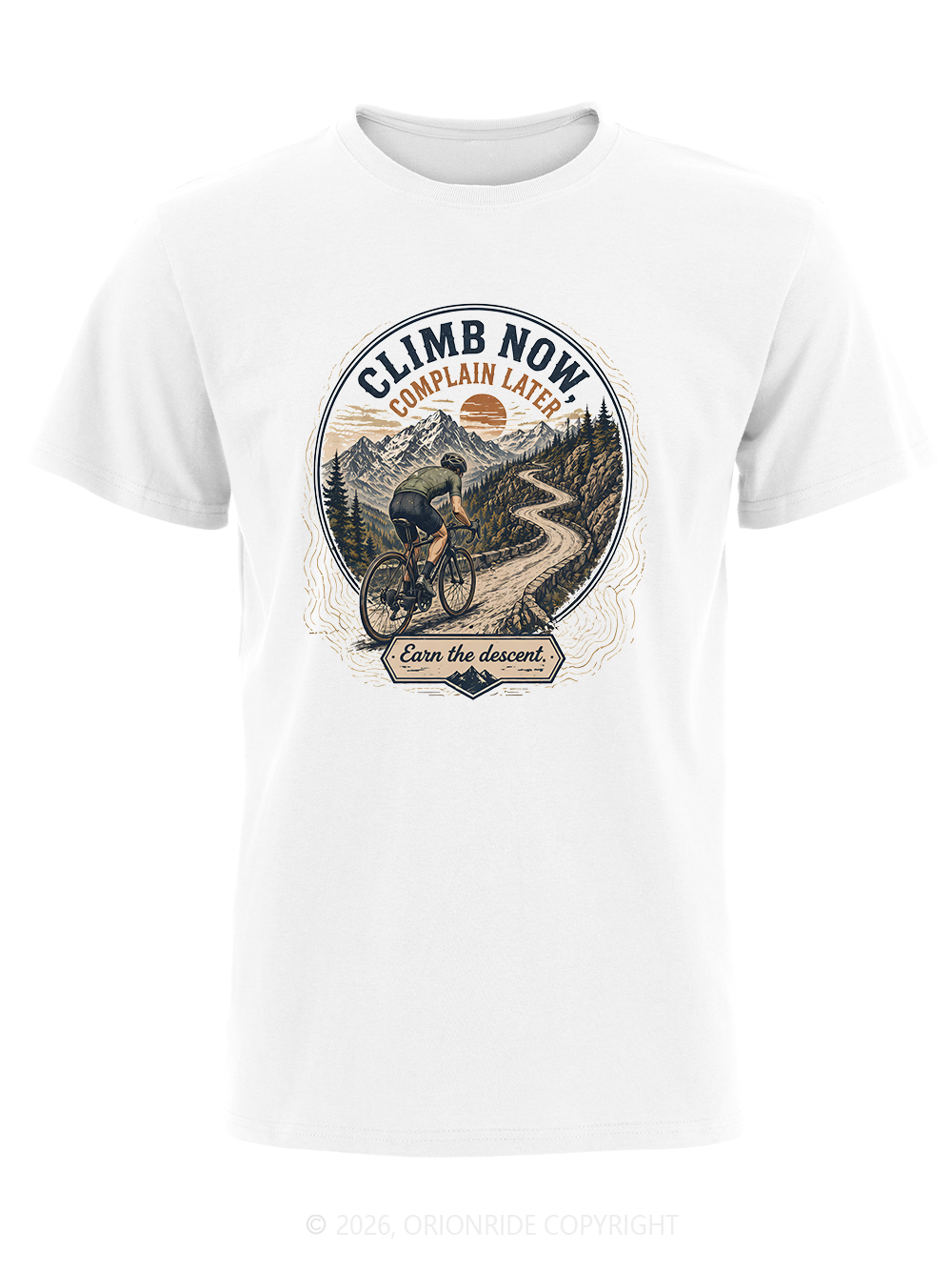 Orionride Sunrise Cycling Short Sleeves Bike T-Shirt