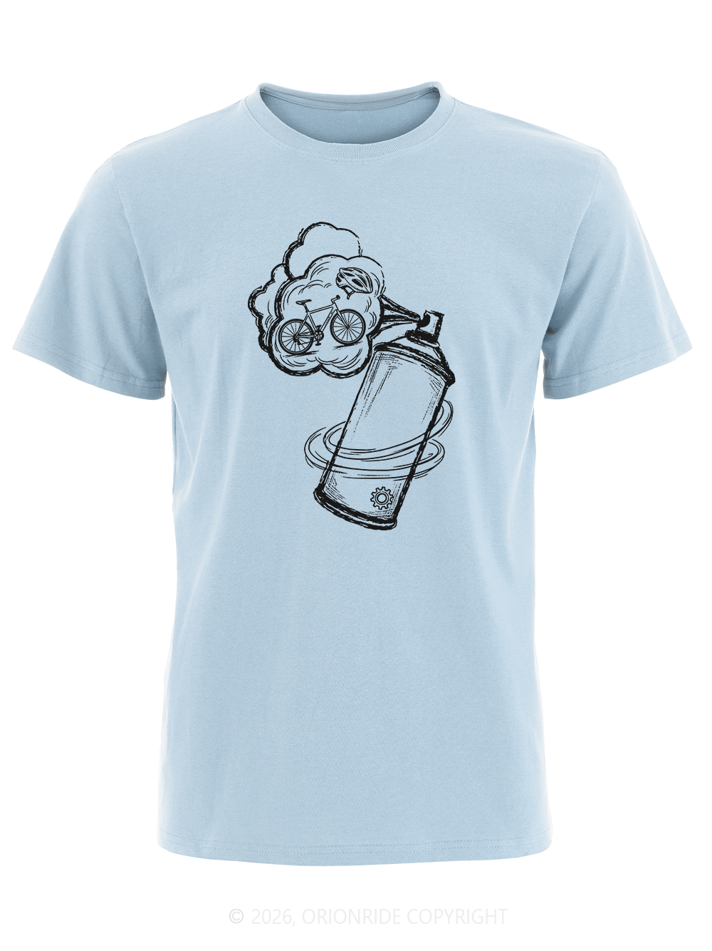 Orionride Bicycle In The Air Mass Short Sleeves Bike T-Shirt