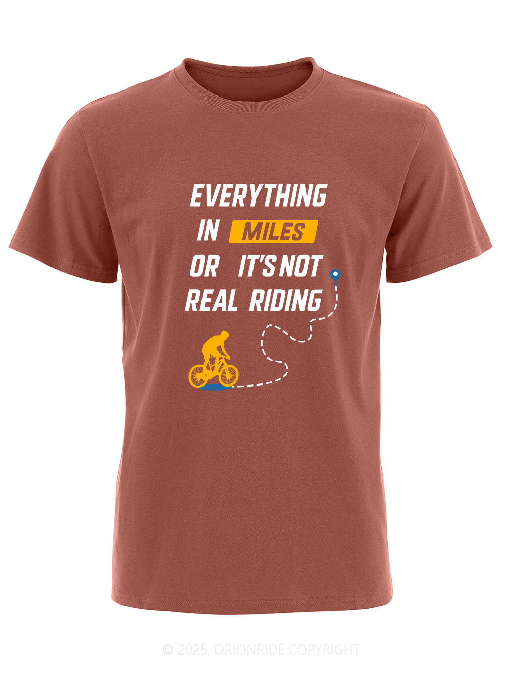 Orionride Ride To The Finish Line Short Sleeves Bike T-Shirt