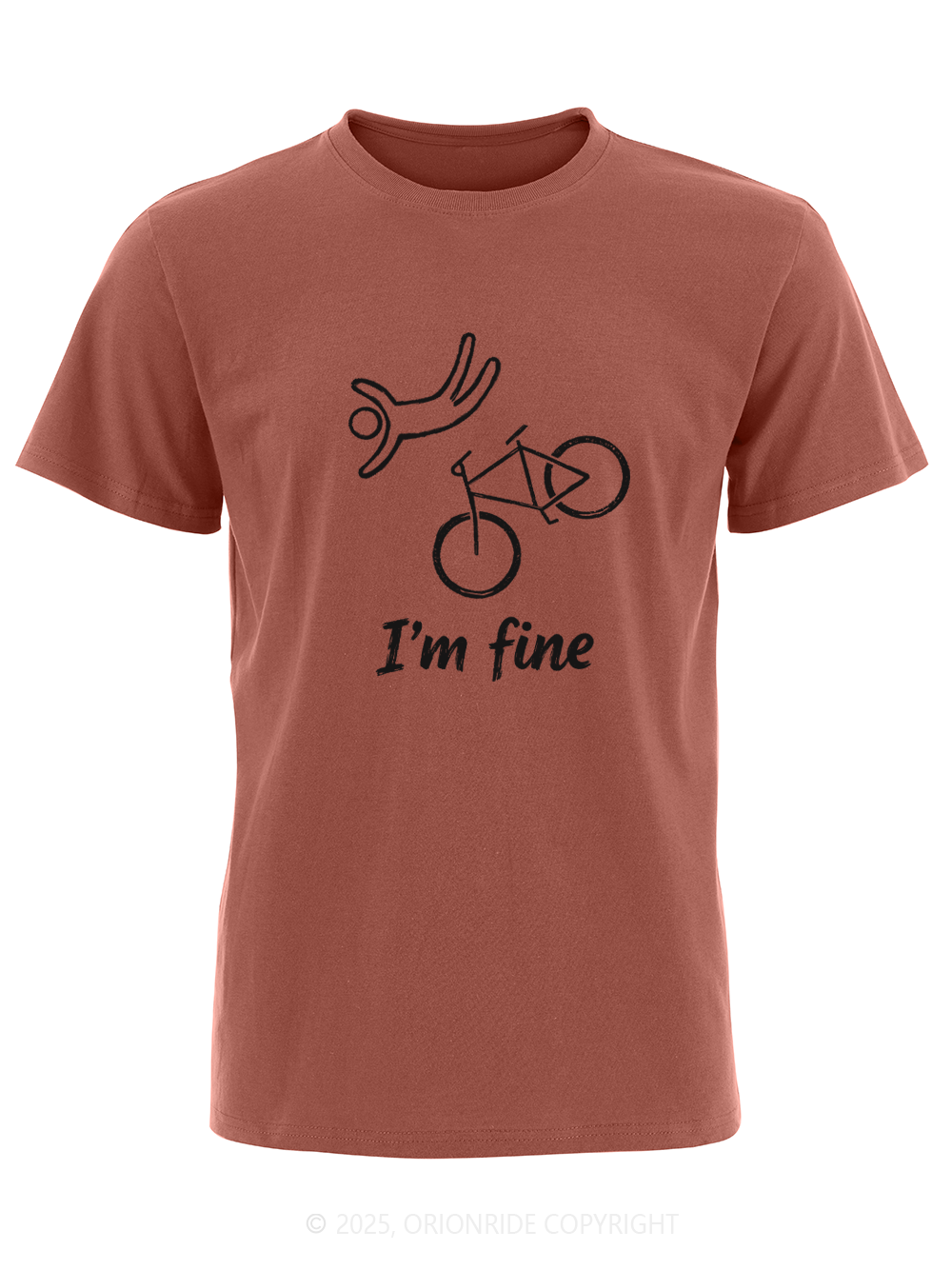 Orionride I'm Fine Short Sleeves Bike T-Shirt