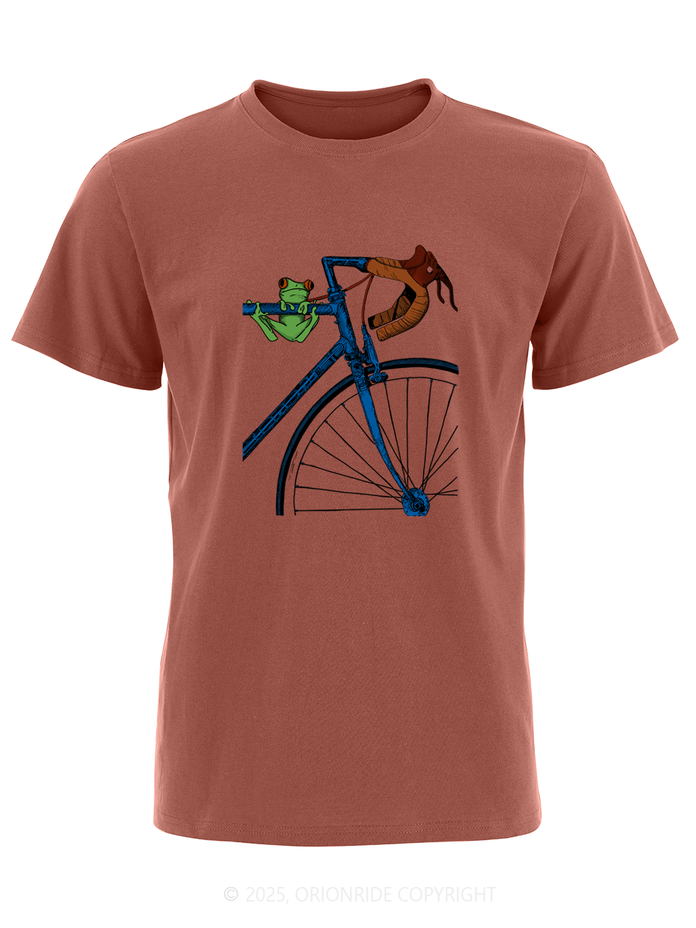 Orionride Frog On The Frame Short Sleeves Bike T-Shirt