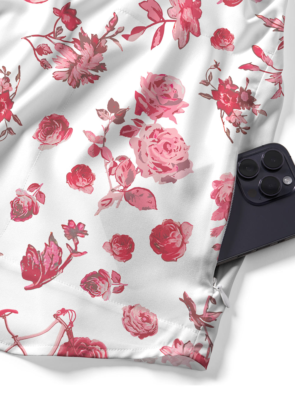 Orionride Romantic Trip Zipper Pockets Ultra Lightweight Short Sleeves Gravel Shirt