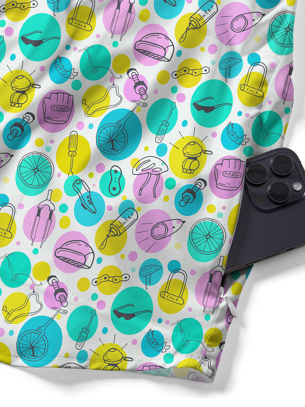 Orionride Colorful Equipment Zipper Pockets Ultra Lightweight Short Sleeves Gravel Shirt