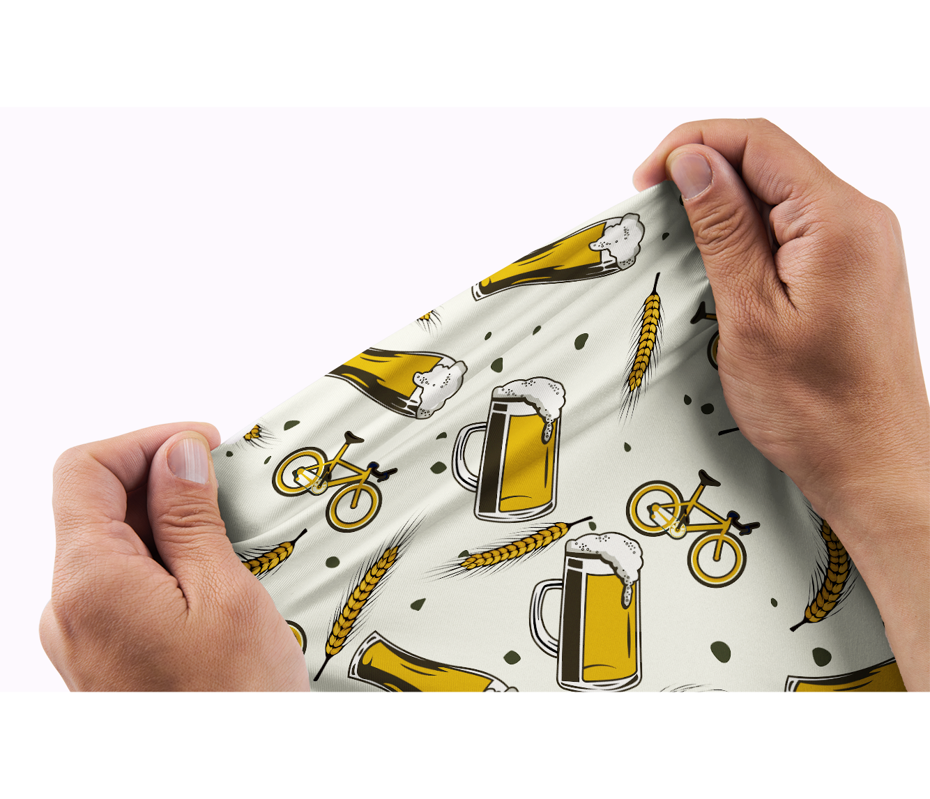 Orionride Beer Wheat Ears Men's Polo Shirt