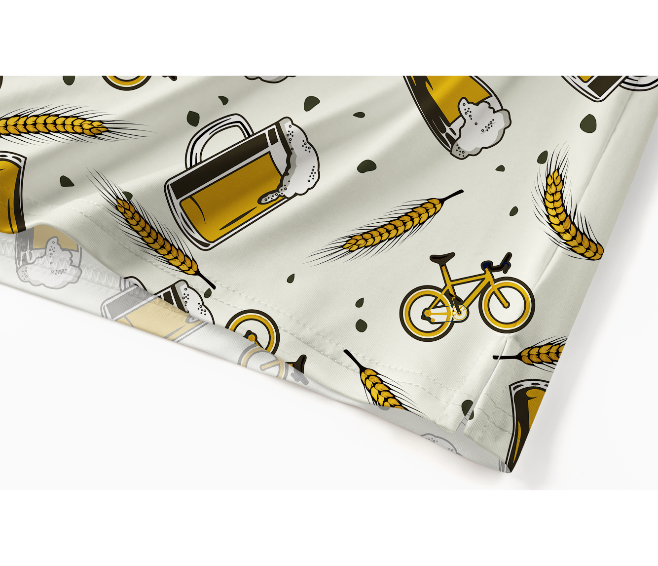 Orionride Beer Wheat Ears Men's Polo Shirt