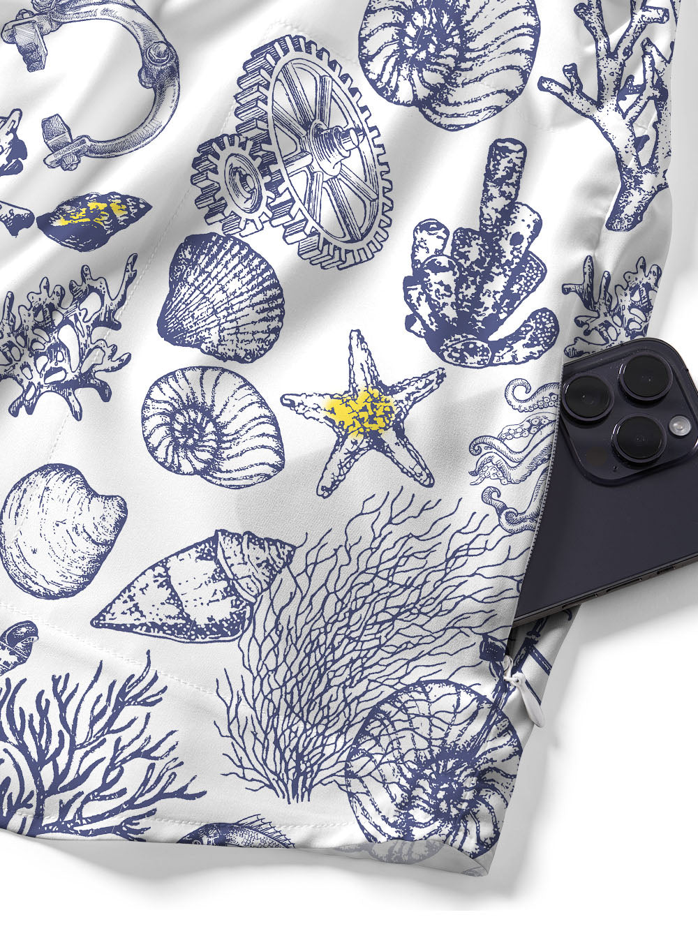 Orionride Undersea Kingdom Zipper Pockets Ultra Lightweight Short Sleeves Gravel Shirt