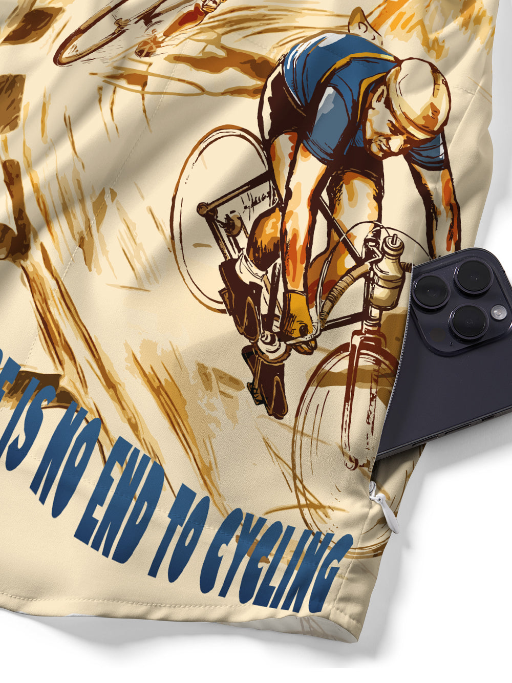 Orionride Chasing The Race Zipper Pockets Ultra Lightweight Short Sleeves Gravel Shirt