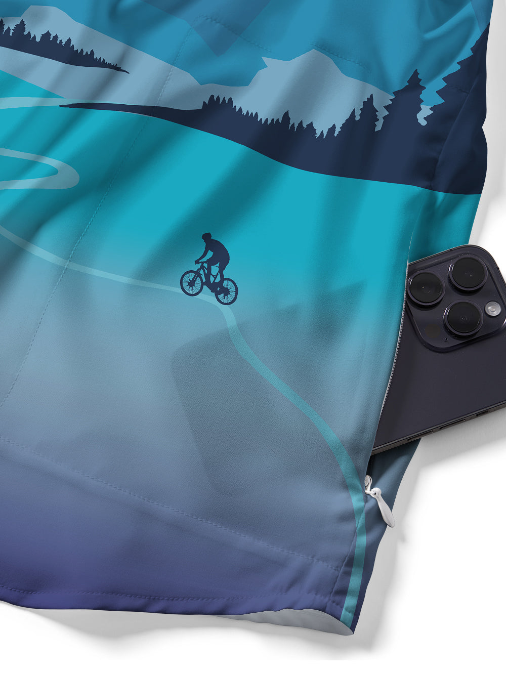Orionride Mountain Biking Zipper Pockets Ultra Lightweight Short Sleeves Gravel Shirt