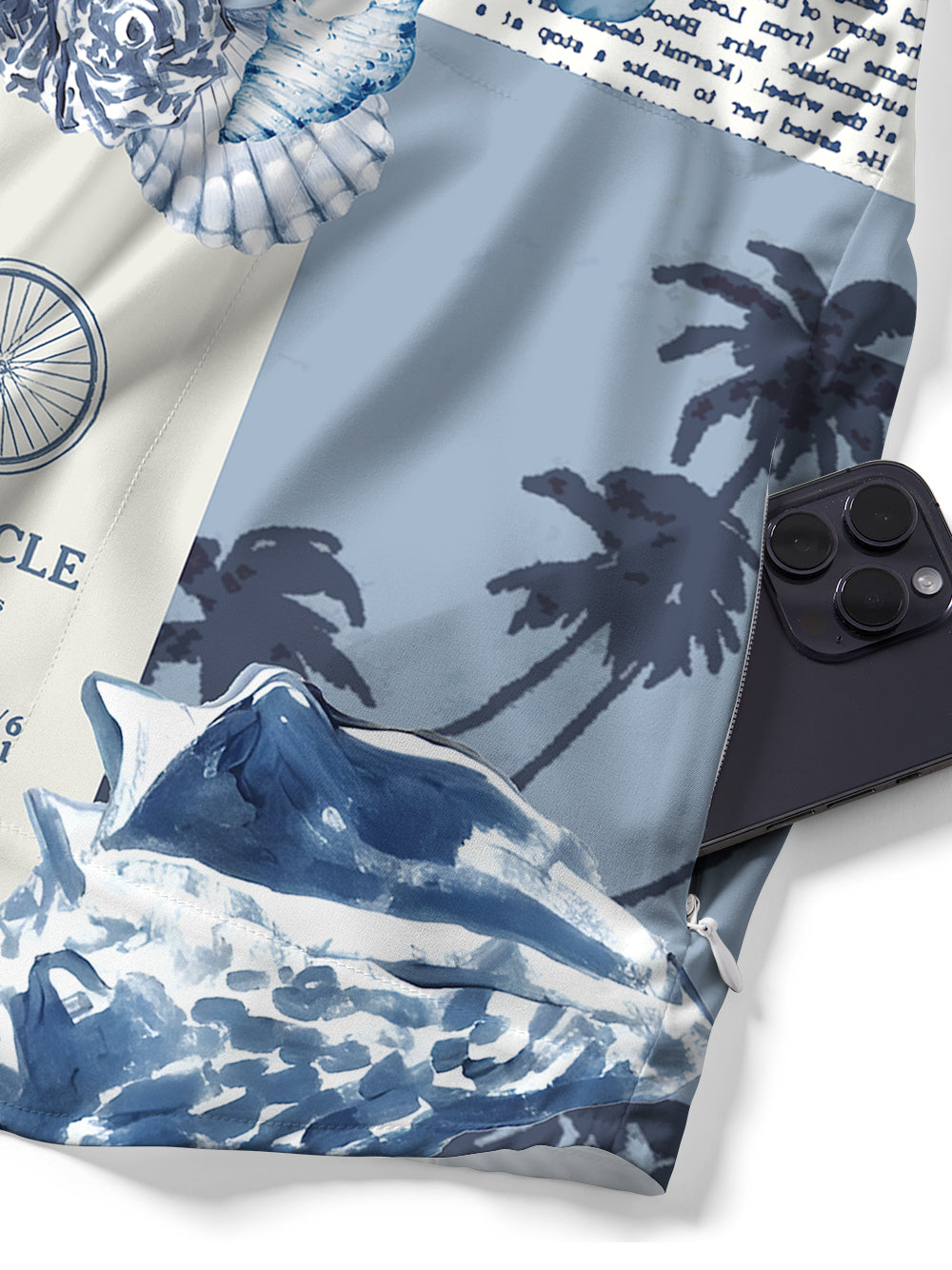 Orionride Marine News Zipper Pockets Ultra Lightweight Short Sleeves Gravel Shirt