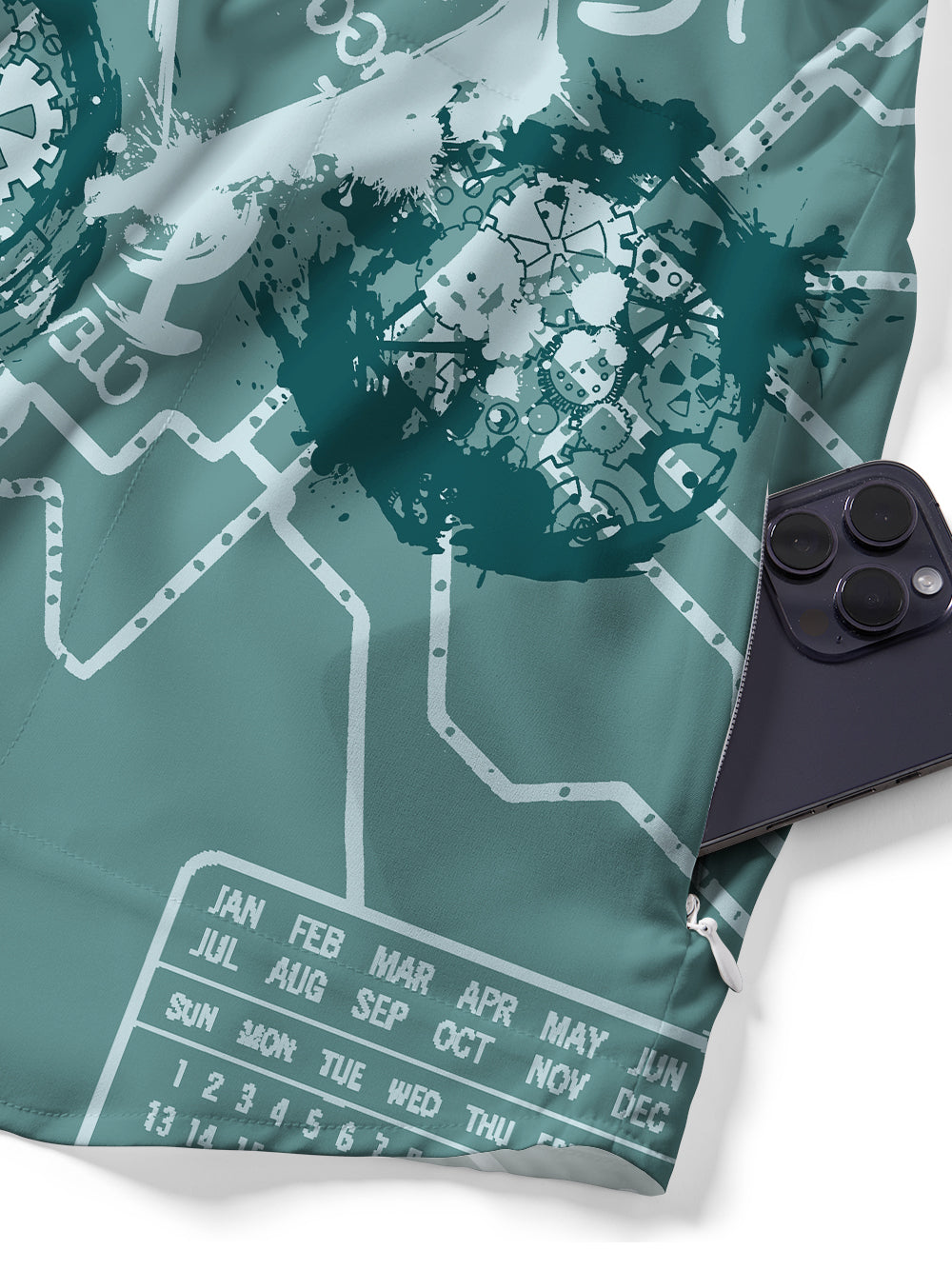 Orionride Green Trail Zipper Pockets Ultra Lightweight Short Sleeves Gravel Shirt