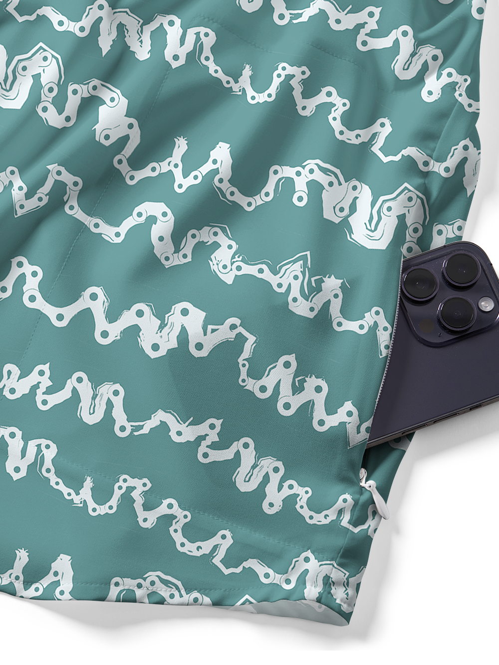 Orionride Chain Wave Zipper Pockets Ultra Lightweight Short Sleeves Gravel Shirt