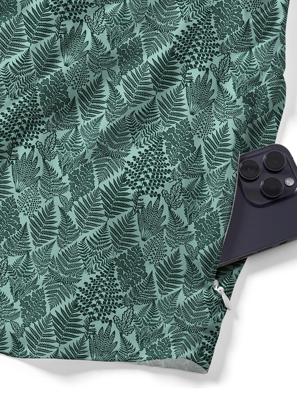 Orionride Geometric Ferns Zipper Pockets Ultra Lightweight Short Sleeves Gravel Shirt