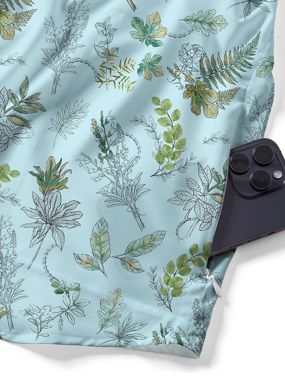 Orionride Olive Branch Zipper Pockets Ultra Lightweight Short Sleeves Gravel Shirt