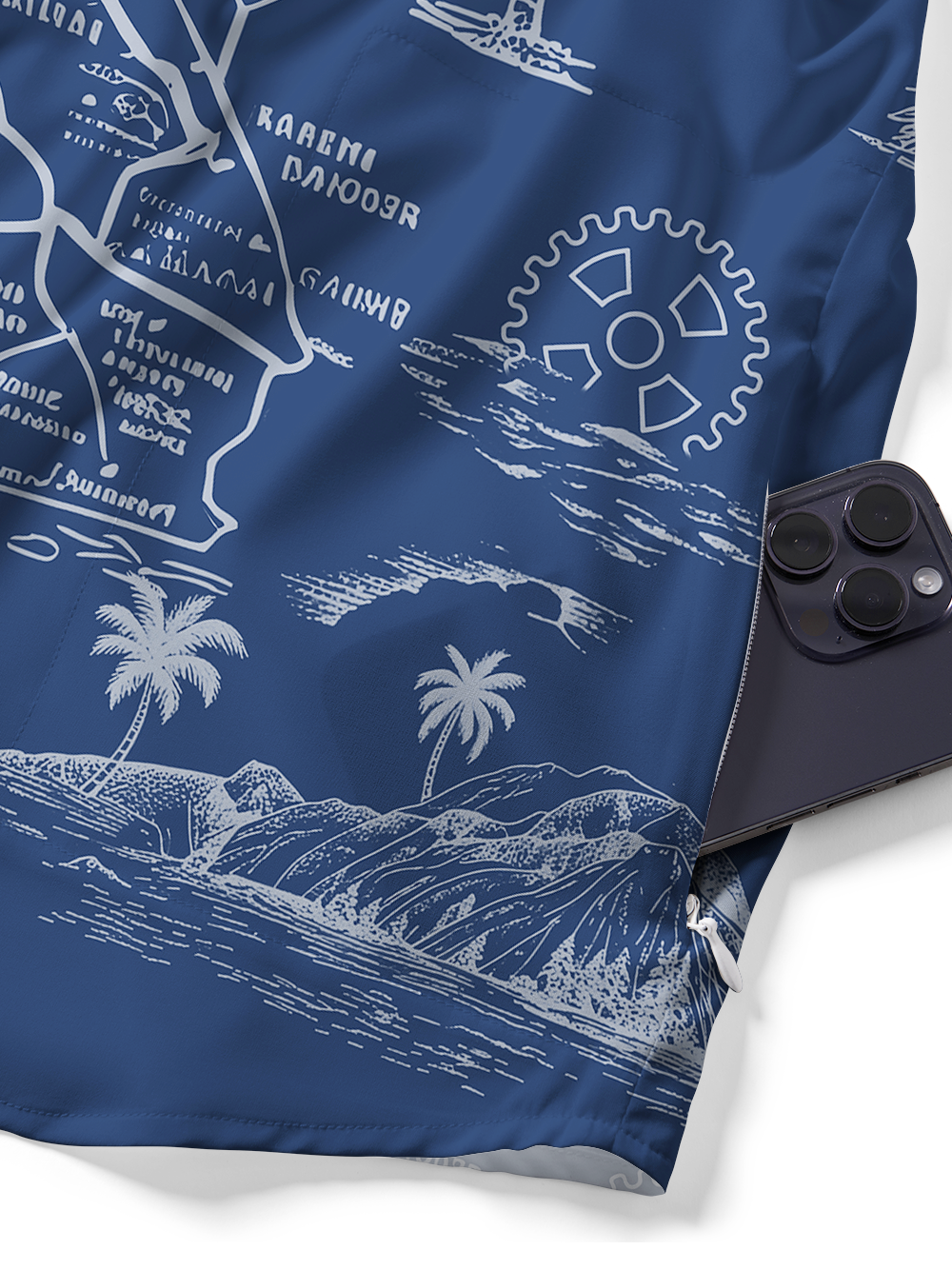 Orionride California Coastline Zipper Pockets Ultra Lightweight Short Sleeves Gravel Shirt