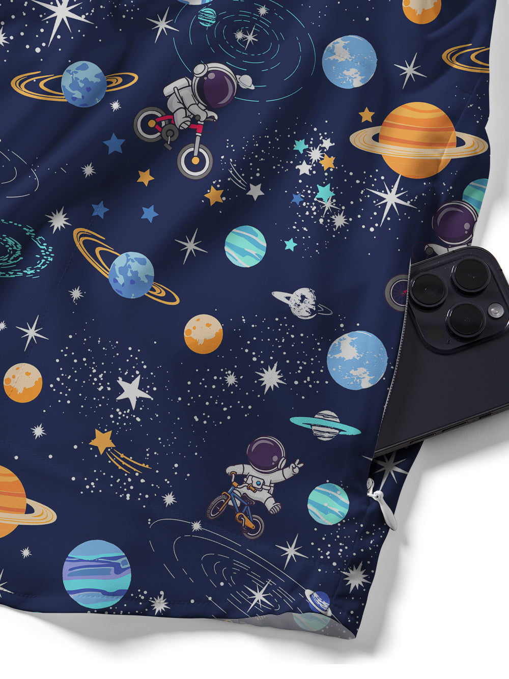 Orionride Space Travel Zipper Pockets Ultra Lightweight Short Sleeves Gravel Shirt