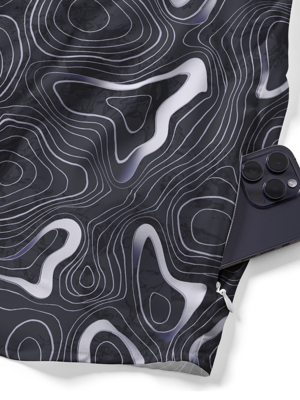 Orionride Mysterious Contours Zipper Pockets Ultra Lightweight Short Sleeves Gravel Shirt