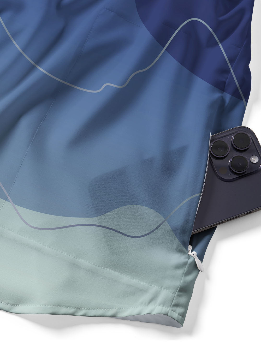 Orionride Gradient Contour Zipper Pockets Ultra Lightweight Short Sleeves Gravel Shirt