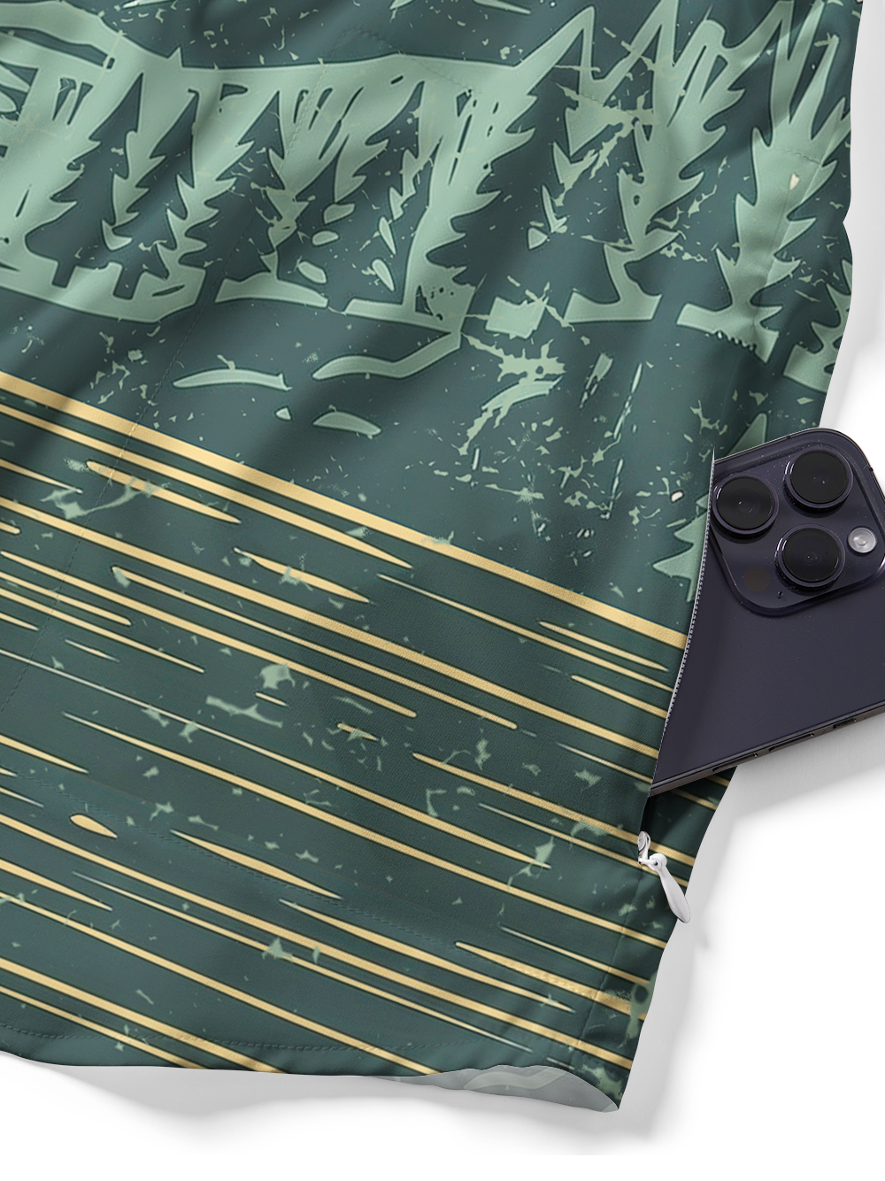 Orionride Mountains And Forests Zipper Pockets Ultra Lightweight Short Sleeves Gravel Shirt