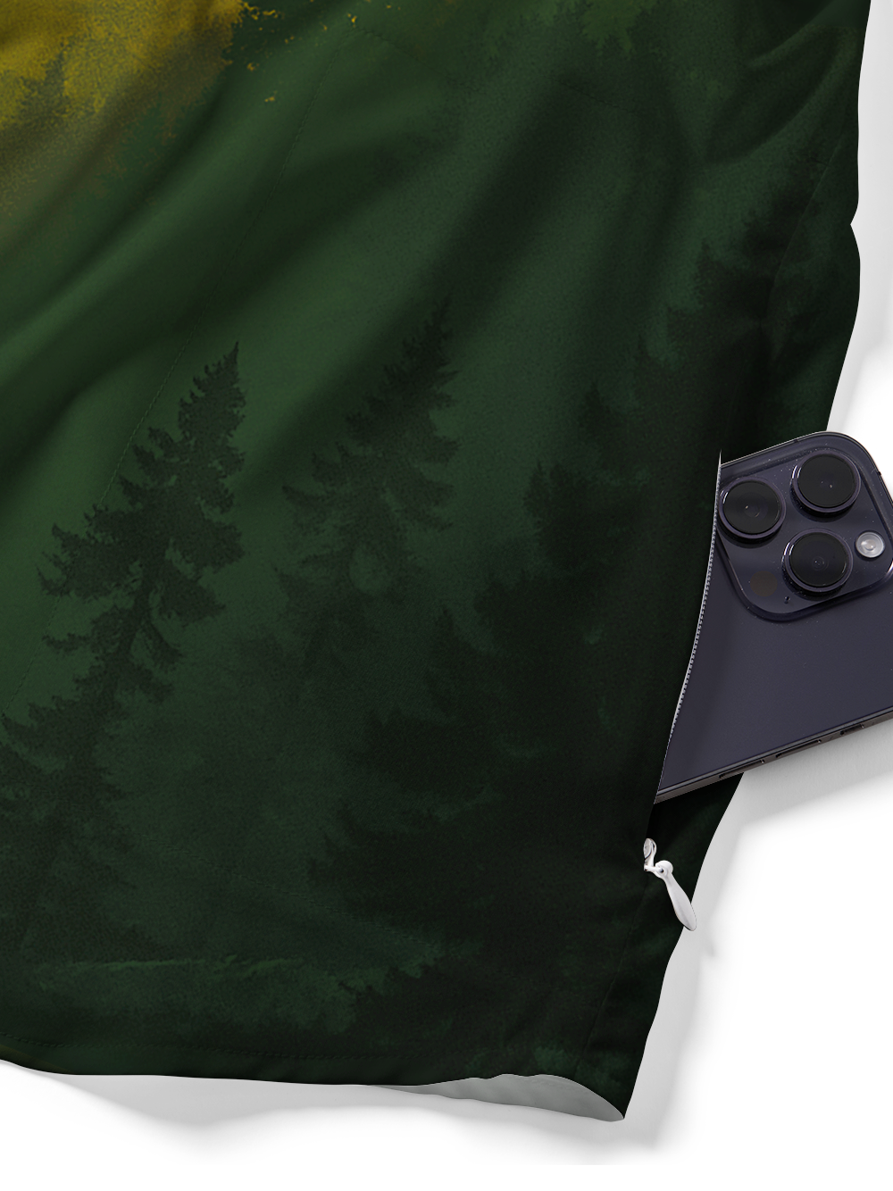 Orionride Noon Forest Zipper Pockets Ultra Lightweight Short Sleeves Gravel Shirt