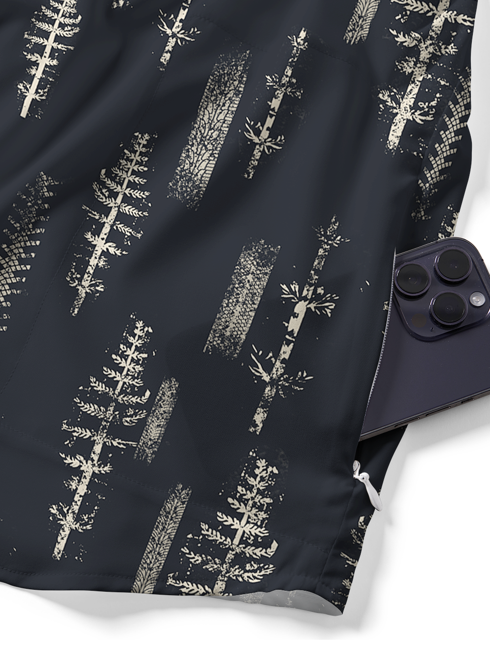 Orionride Tenacious Ferns Zipper Pockets Ultra Lightweight Short Sleeves Gravel Shirt