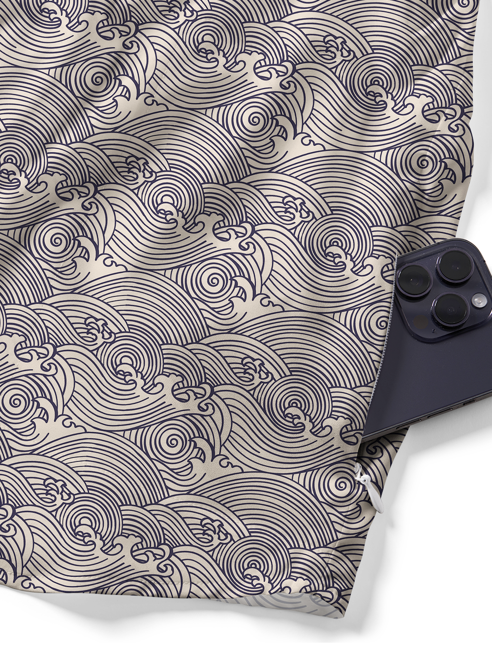 Orionride Wave Stripes Zipper Pockets Ultra Lightweight Short Sleeves Gravel Shirt