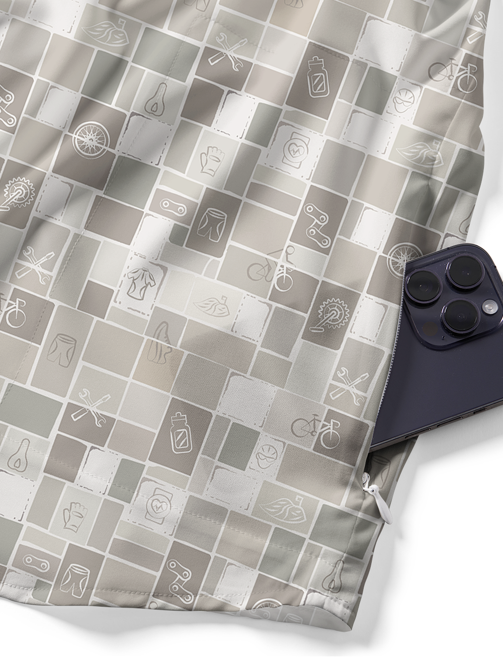 Orionride Elegant Plaid Zipper Pockets Ultra Lightweight Short Sleeves Gravel Shirt