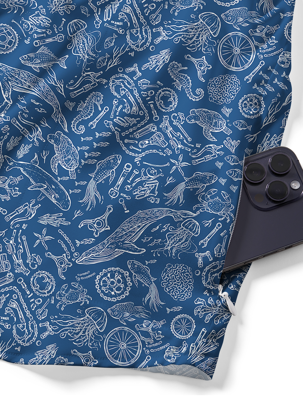 Orionride Marine Environment Zipper Pockets Ultra Lightweight Short Sleeves Gravel Shirt