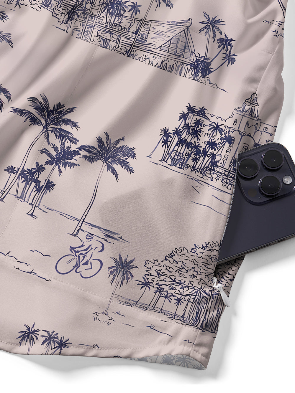 Orionride Island Cycling Zipper Pockets Ultra Lightweight Short Sleeves Gravel Shirt