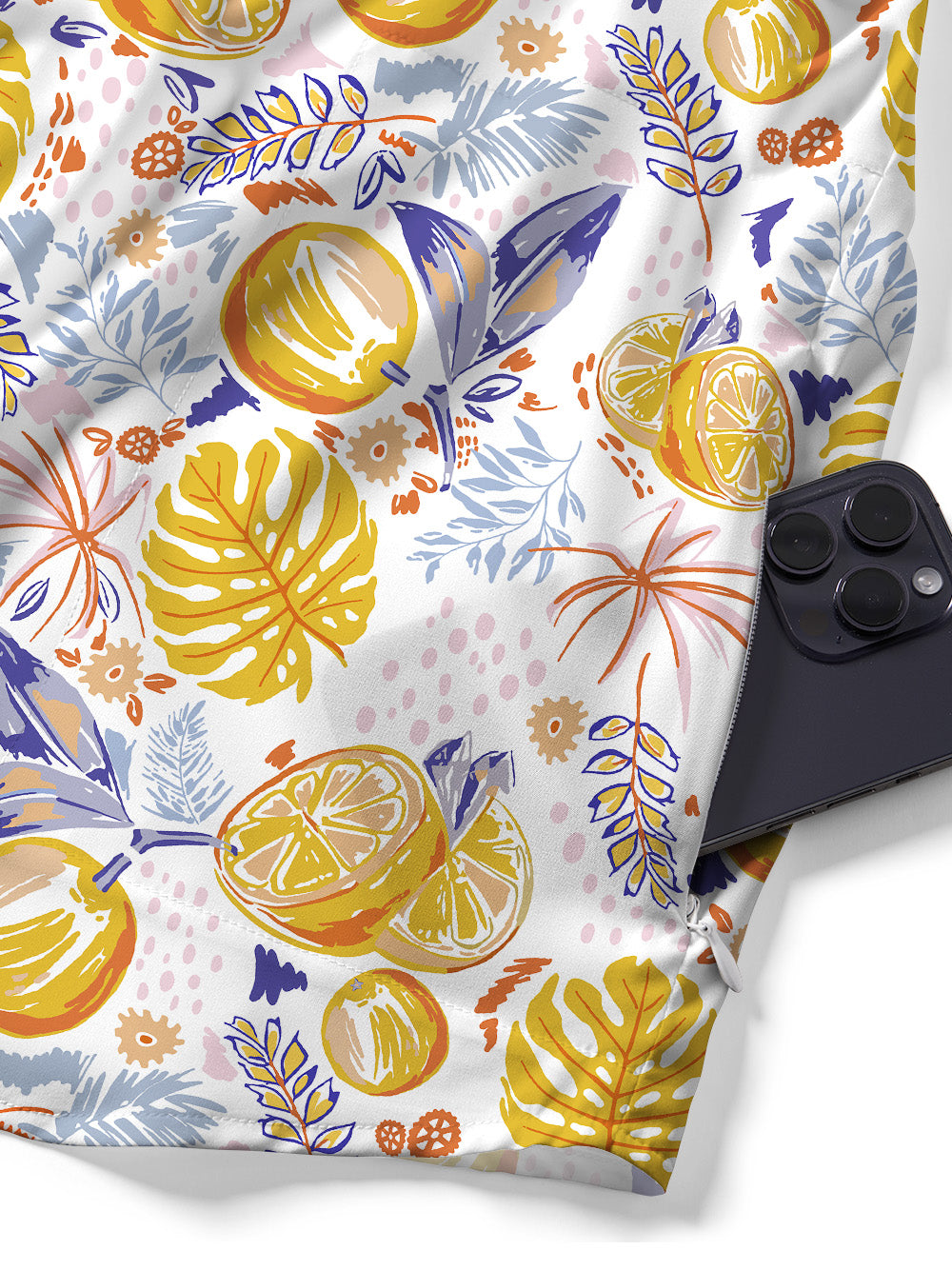 Orionride Juicy Orange Zipper Pockets Ultra Lightweight Short Sleeves Gravel Shirt