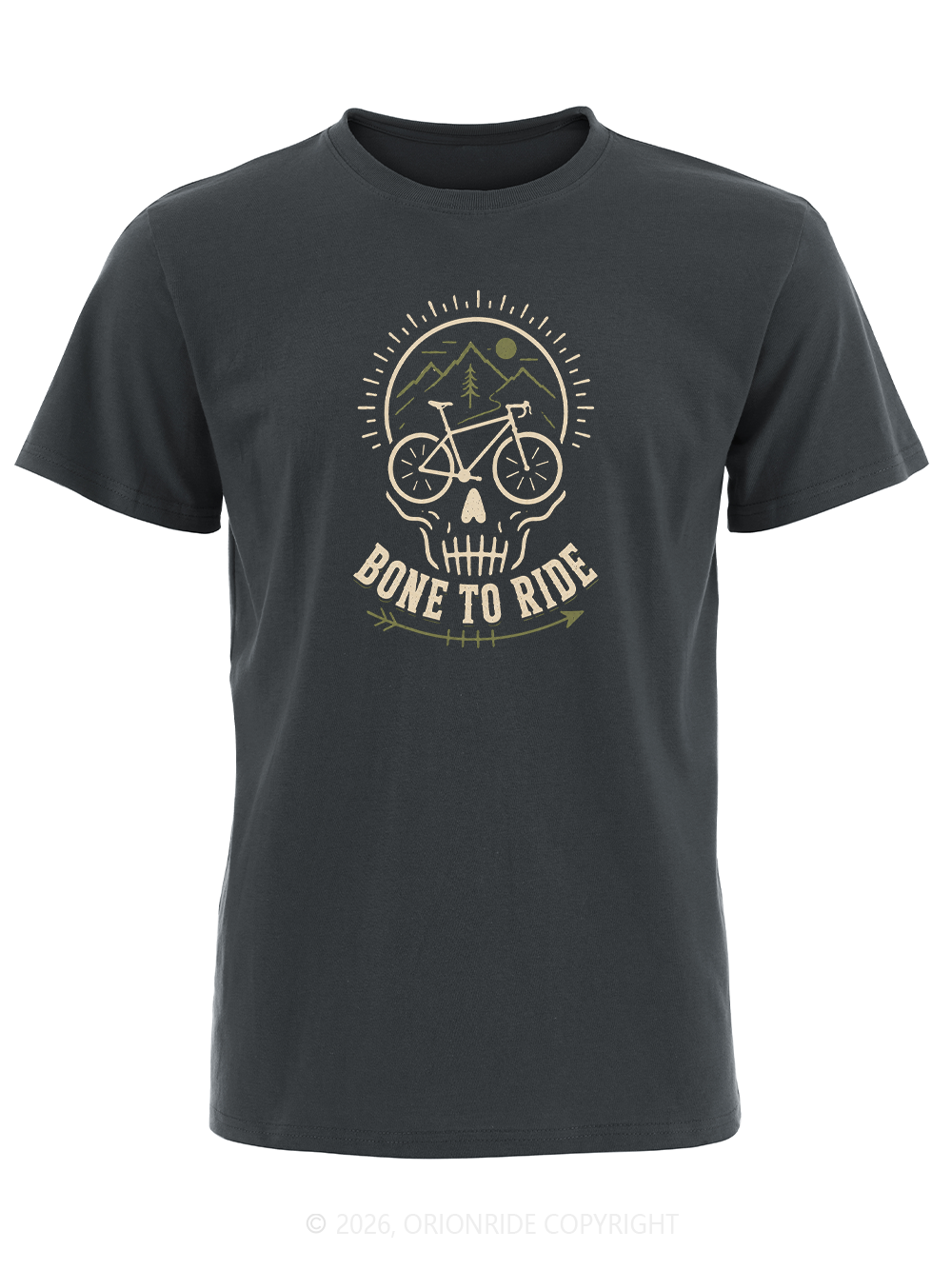 Orionride Skull Bicycle Short Sleeves Bike T-Shirt