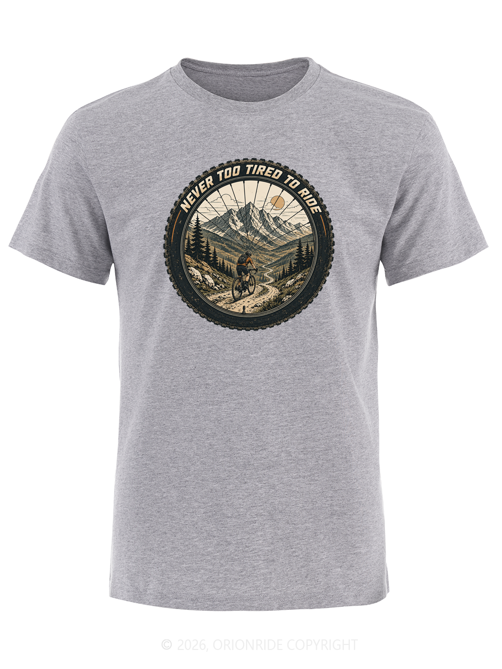Orionride Wheel View Trail Short Sleeves Bike T-Shirt