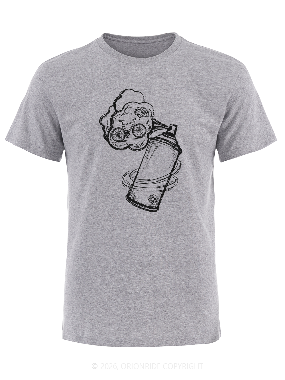 Orionride Bicycle In The Air Mass Short Sleeves Bike T-Shirt