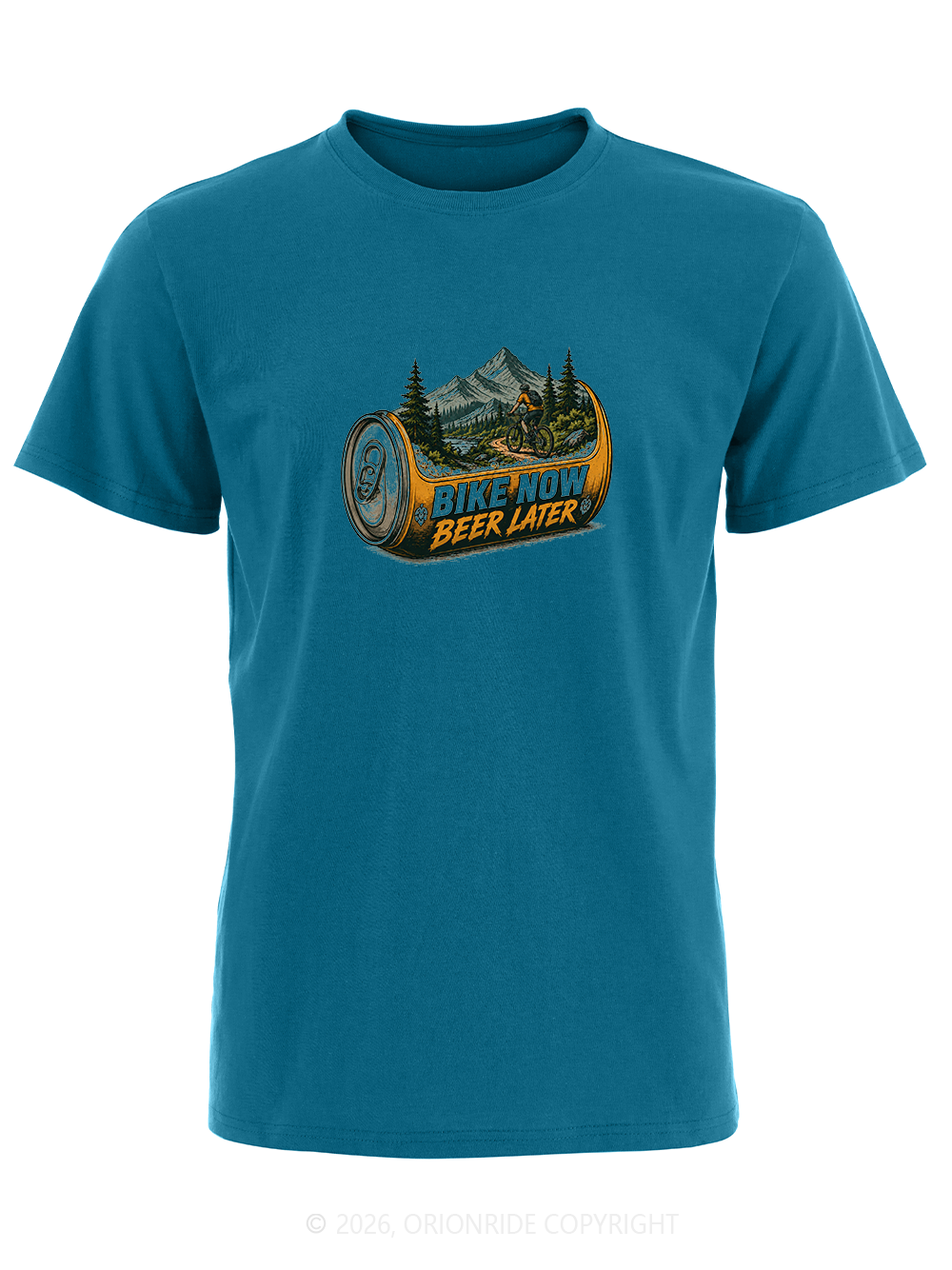 Orionride Beer Cans Short Sleeves Bike T-Shirt