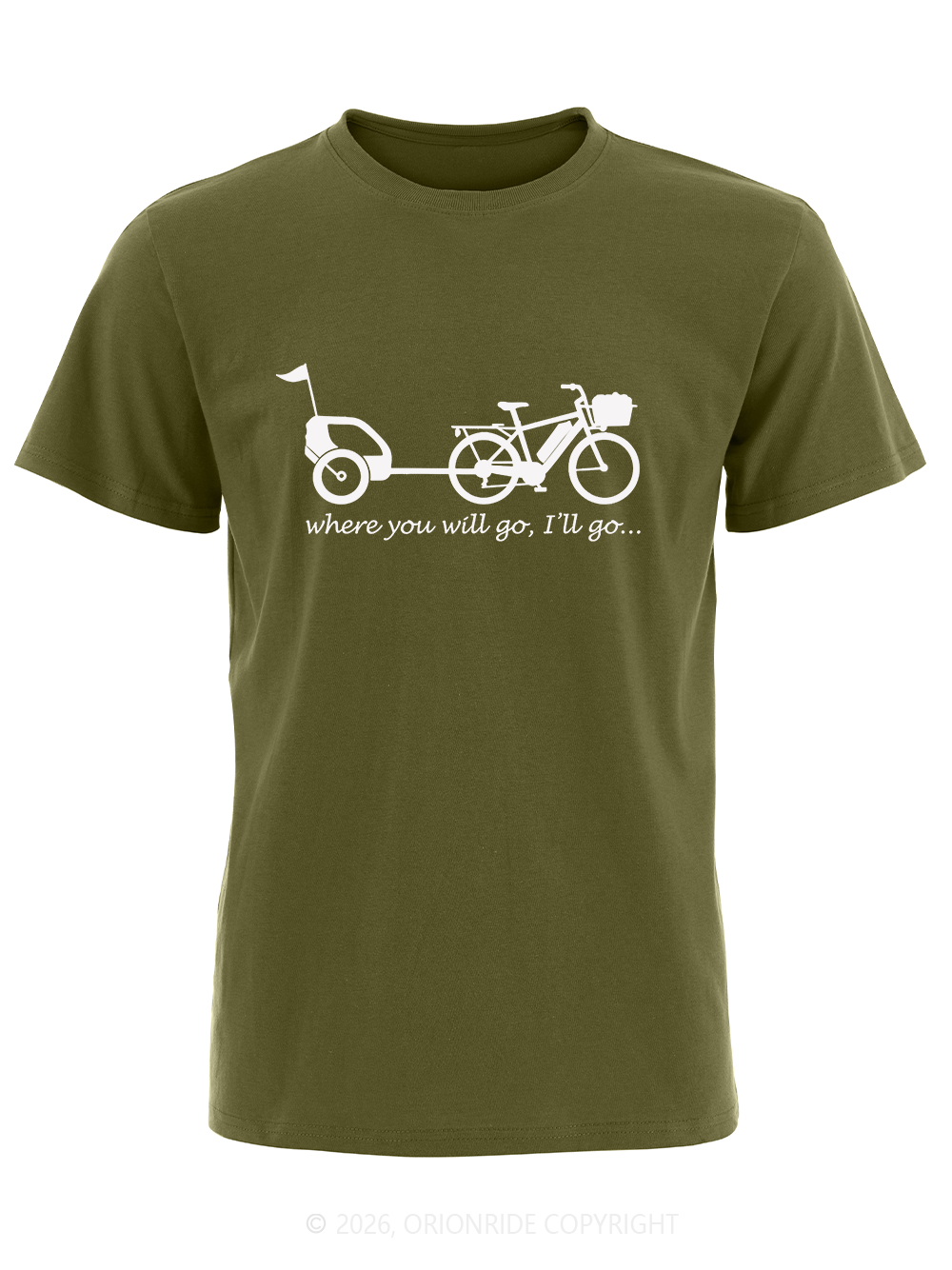 Orionride Father And Son Bicycles Short Sleeves Bike T-Shirt
